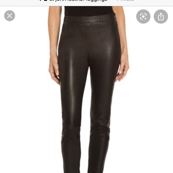 st john leather pants